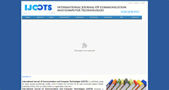 Desktop Screenshot of ijccts.org